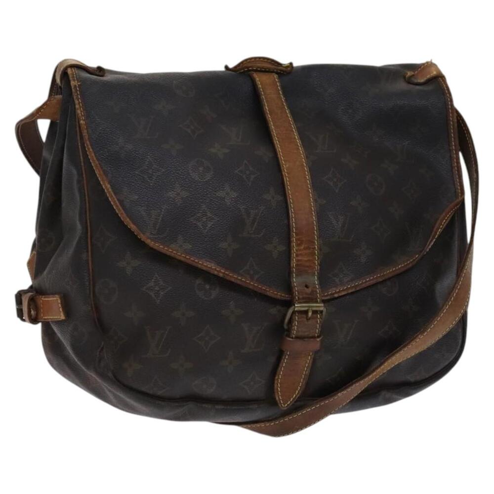 LOUIS VUITTON Monogram Saumur 35 Shoulder Bag M42254
